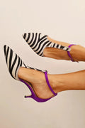 Davina™ | Scarpe a stiletto con audace stampa zebrata