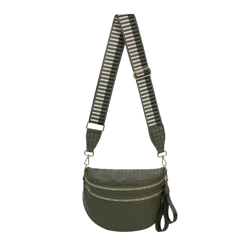 GoFree - Marsupio in Pelle Intrecciata