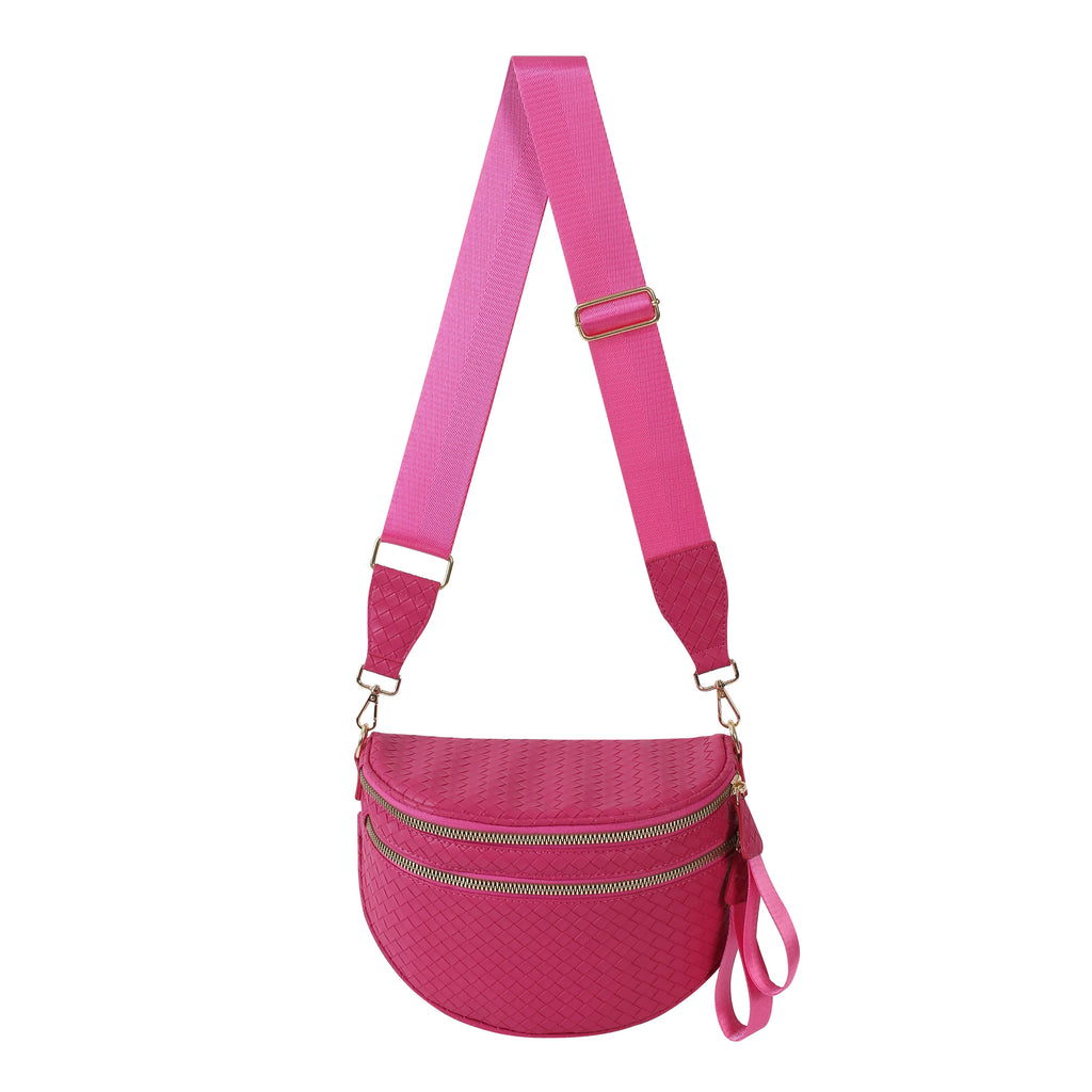 GoFree - Marsupio in Pelle Intrecciata