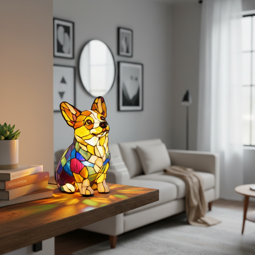 Lampada Corgi della Felicità – Aurea Montiel