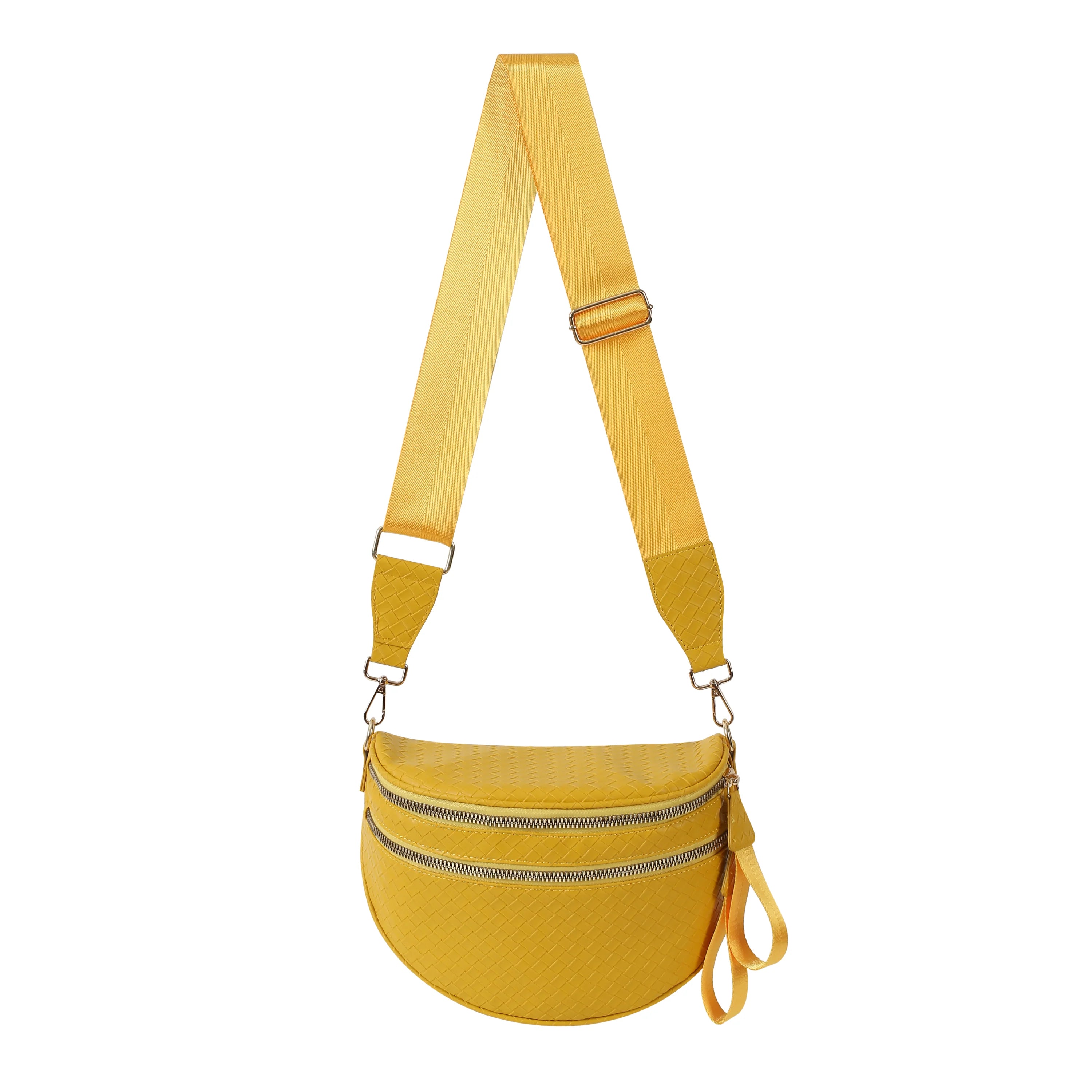 GoFree - Marsupio in Pelle Intrecciata