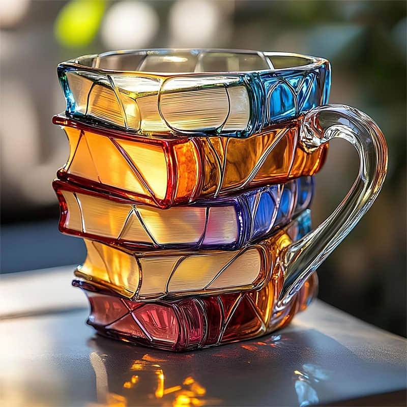 Tazza 3D Unica e Artigianale per Appassionati di Lettura – Aurea Montiel
