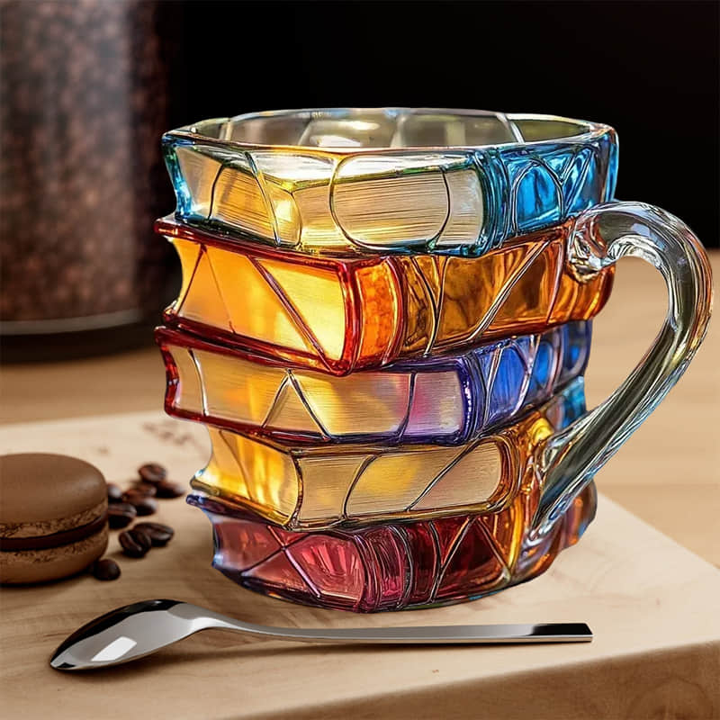 Tazza 3D Unica e Artigianale per Appassionati di Lettura – Aurea Montiel