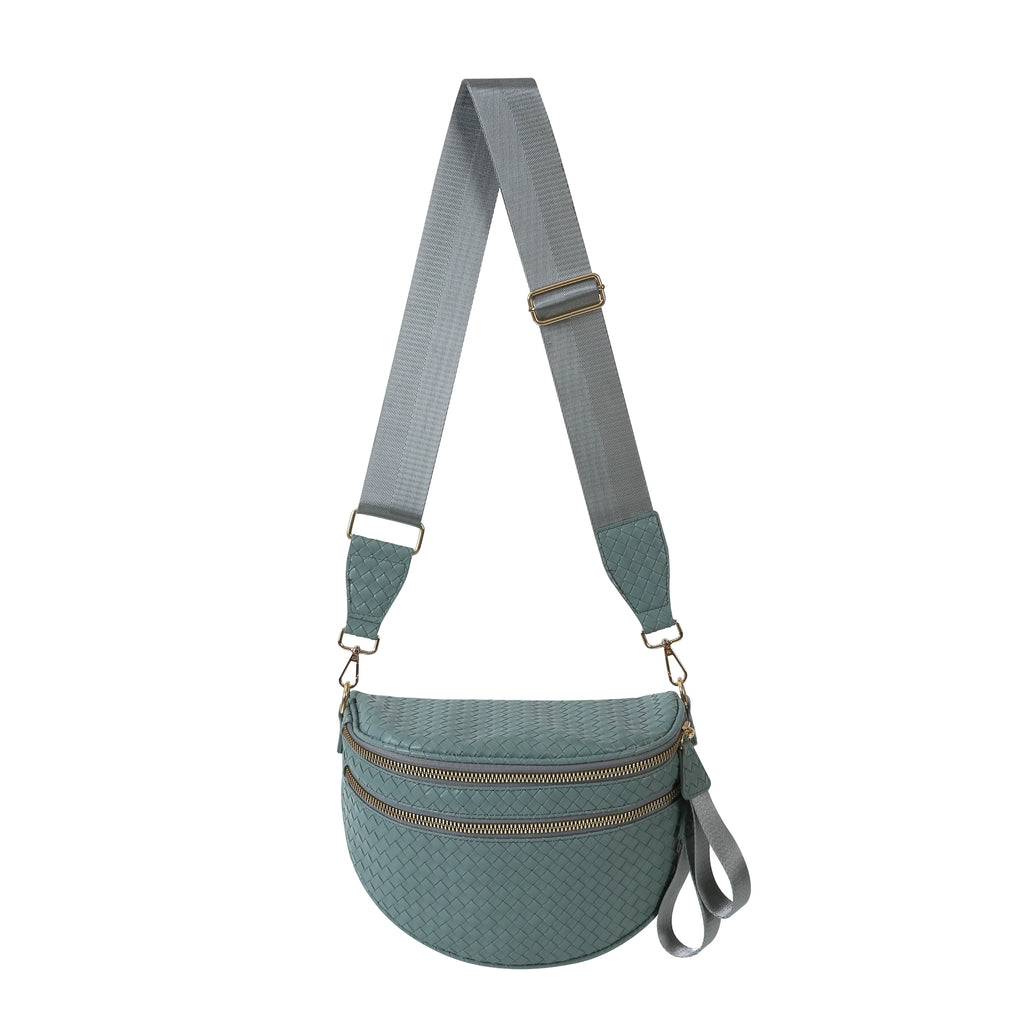 GoFree - Marsupio in Pelle Intrecciata