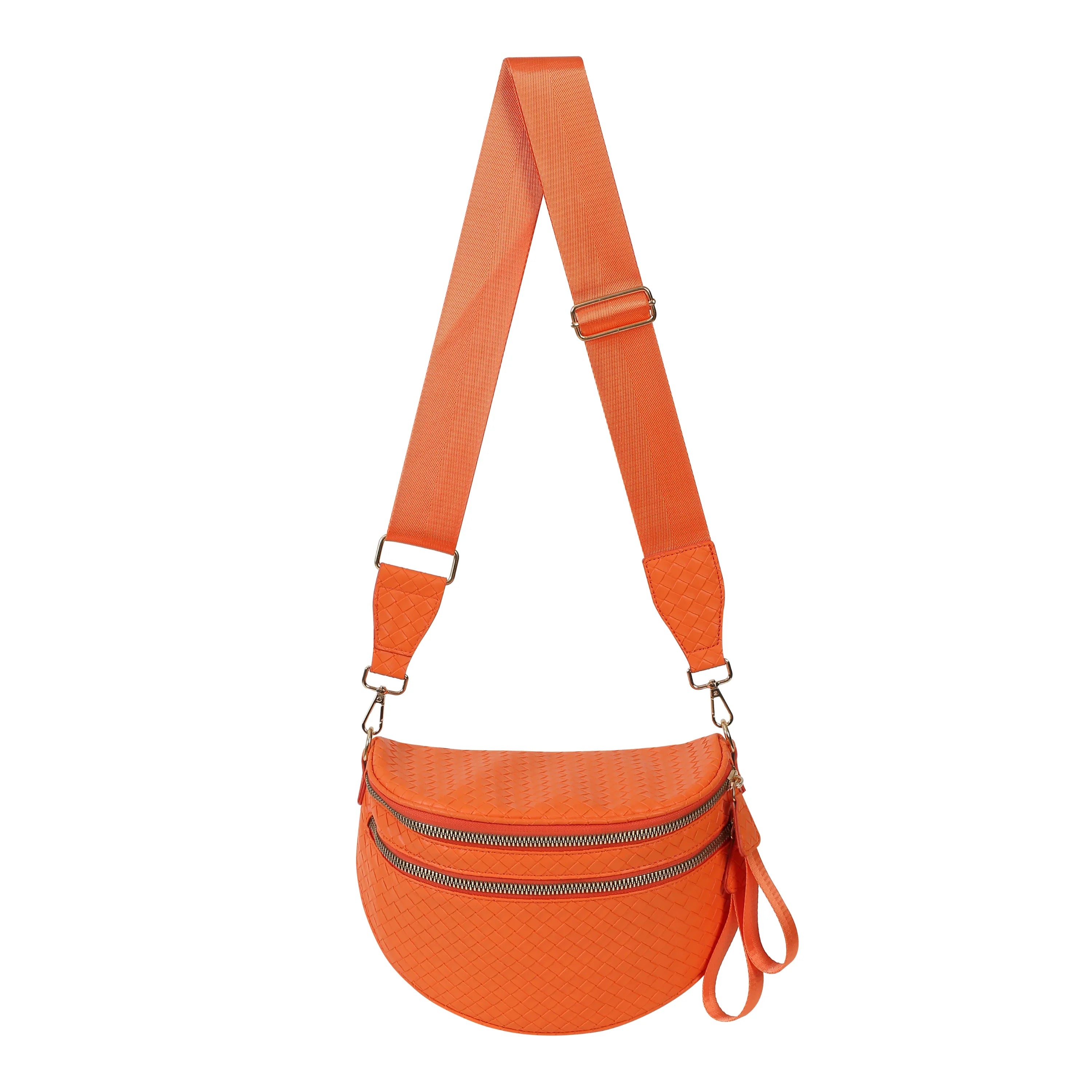 GoFree - Marsupio in Pelle Intrecciata