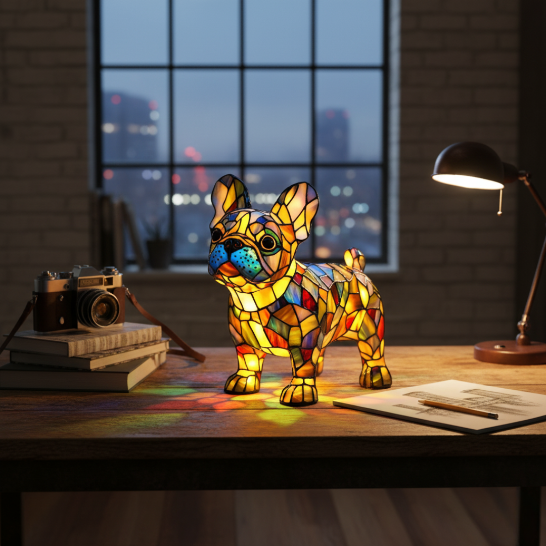 Lampada Bulldog Francese Radioso – Aurea Montiel