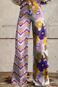 AKIRA |  PANTALONI BOHO A FIORI