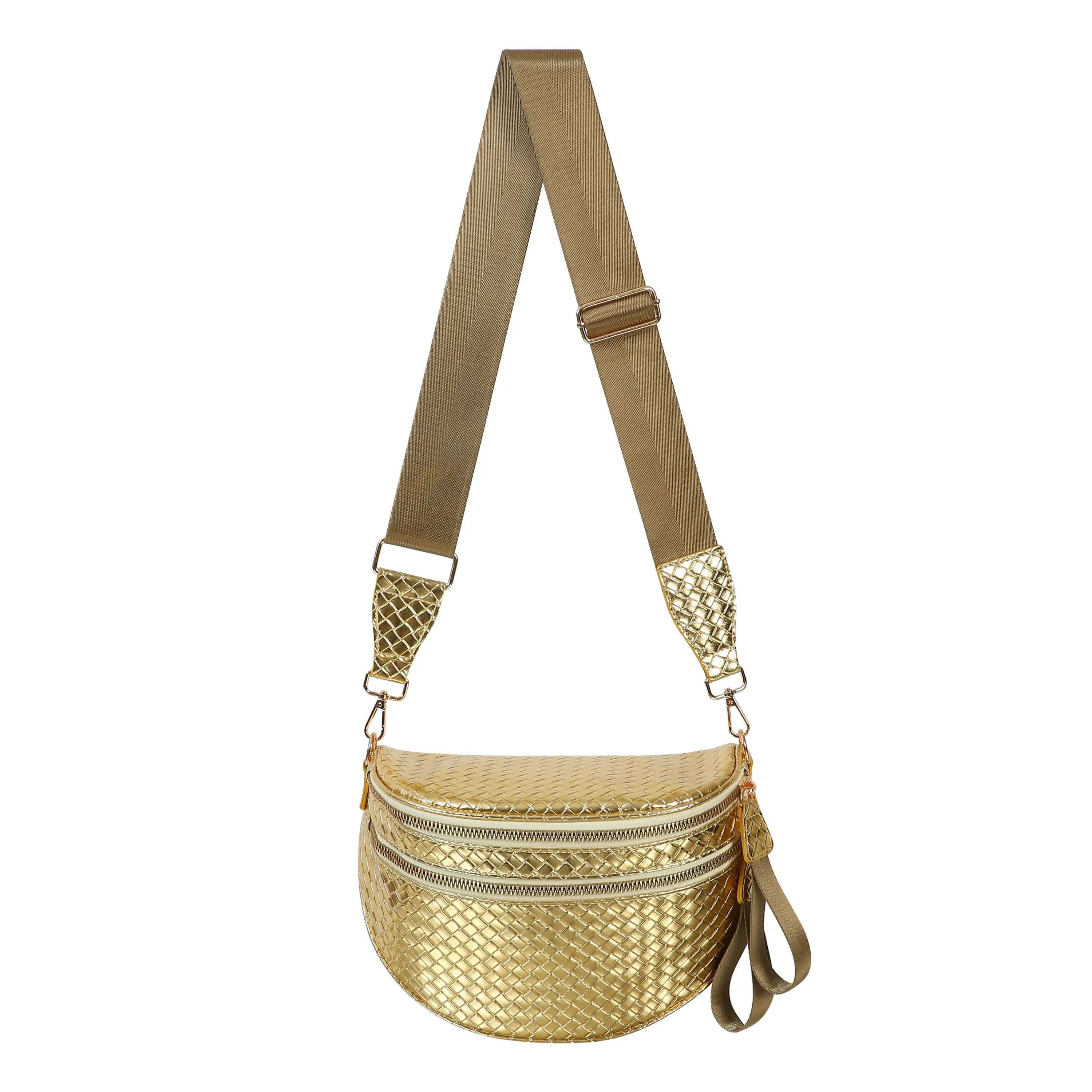GoFree - Marsupio in Pelle Intrecciata