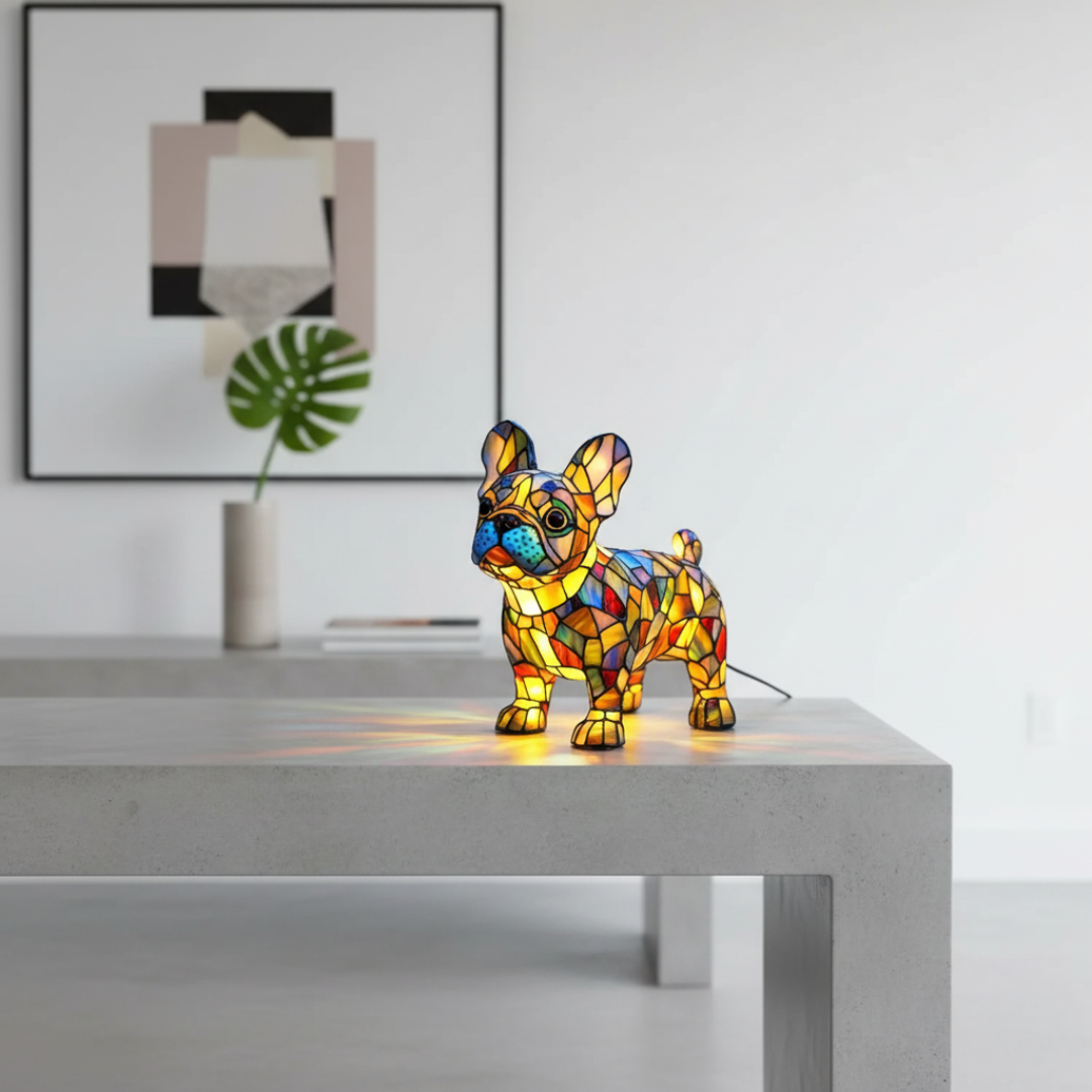 Lampada Bulldog Francese Radioso – Aurea Montiel