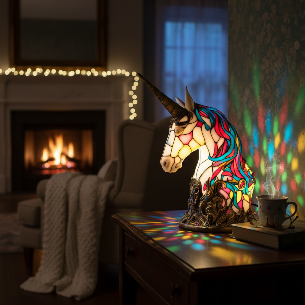Lampada Unicorno Incantato Luna – Aurea Montiel