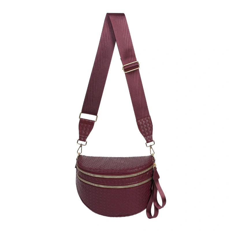 GoFree - Marsupio in Pelle Intrecciata
