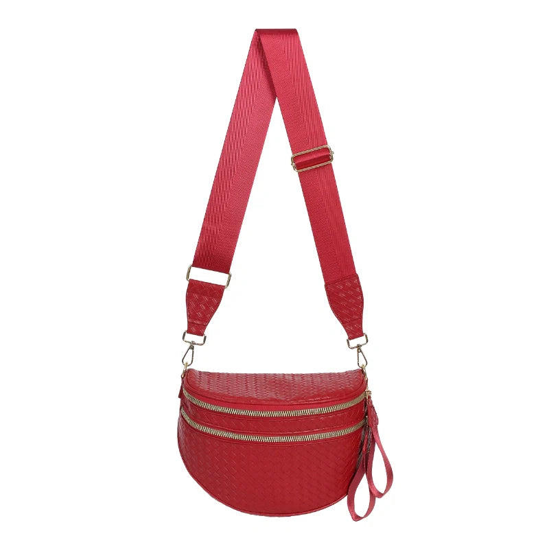 GoFree - Marsupio in Pelle Intrecciata