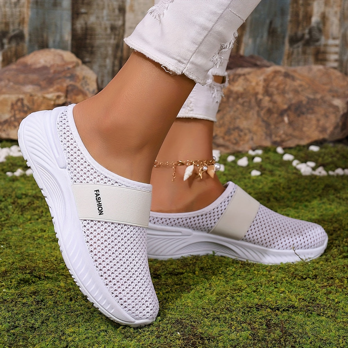 Lily™ | Sneakers Slip-On in Tessuto Traspirante