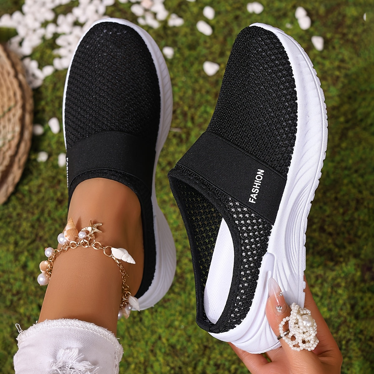 Lily™ | Sneakers Slip-On in Tessuto Traspirante