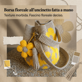Borsa Tote Floreale Uncinetto Fatta a Mano 🌼✨