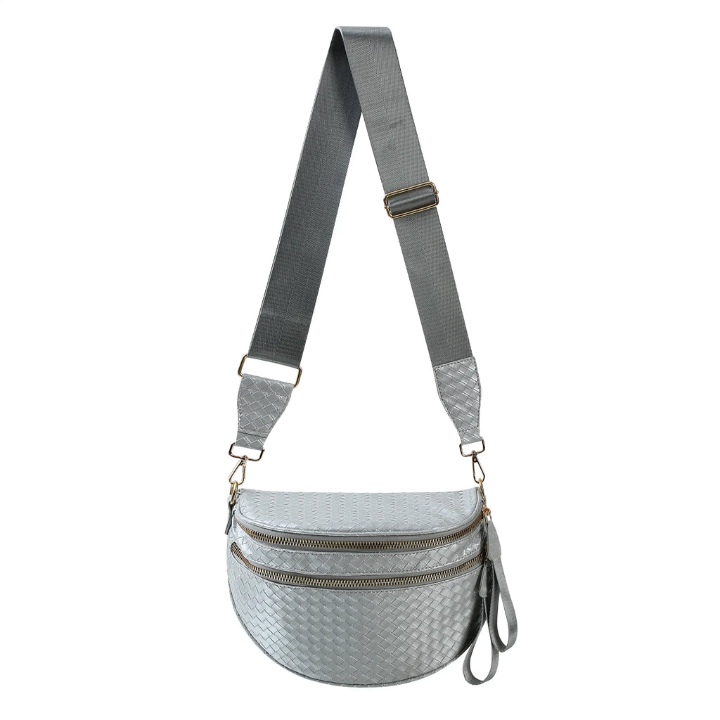 GoFree - Marsupio in Pelle Intrecciata