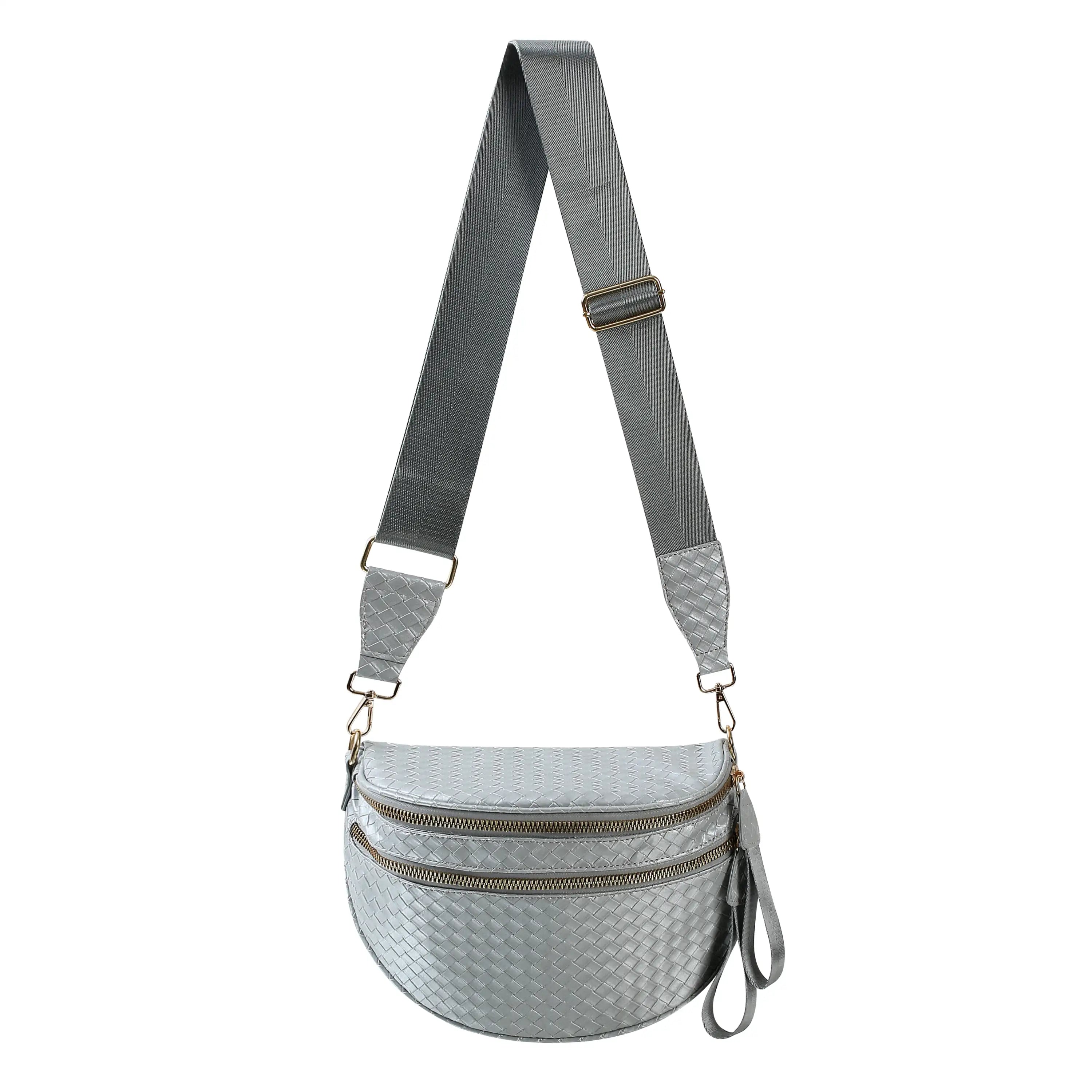 GoFree - Marsupio in Pelle Intrecciata