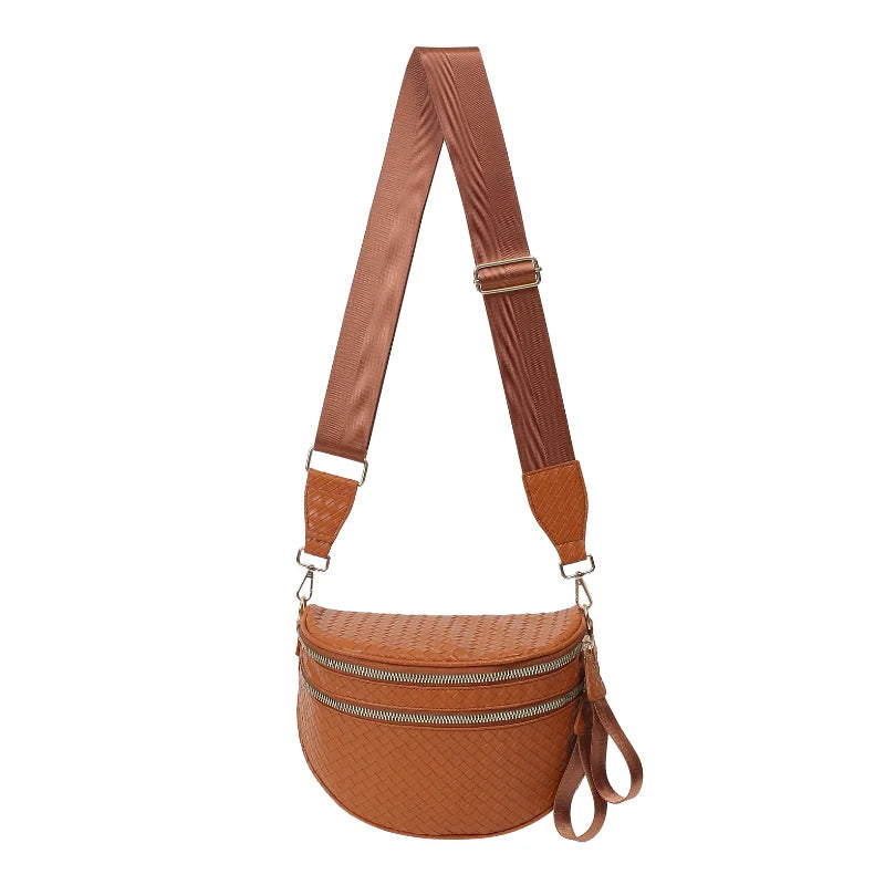 GoFree - Marsupio in Pelle Intrecciata