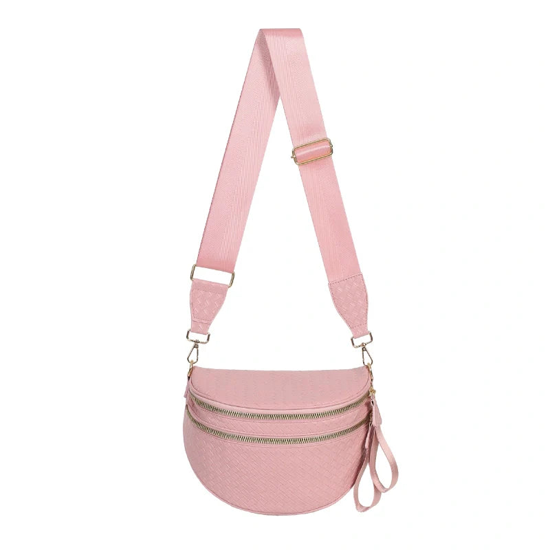 GoFree - Marsupio in Pelle Intrecciata