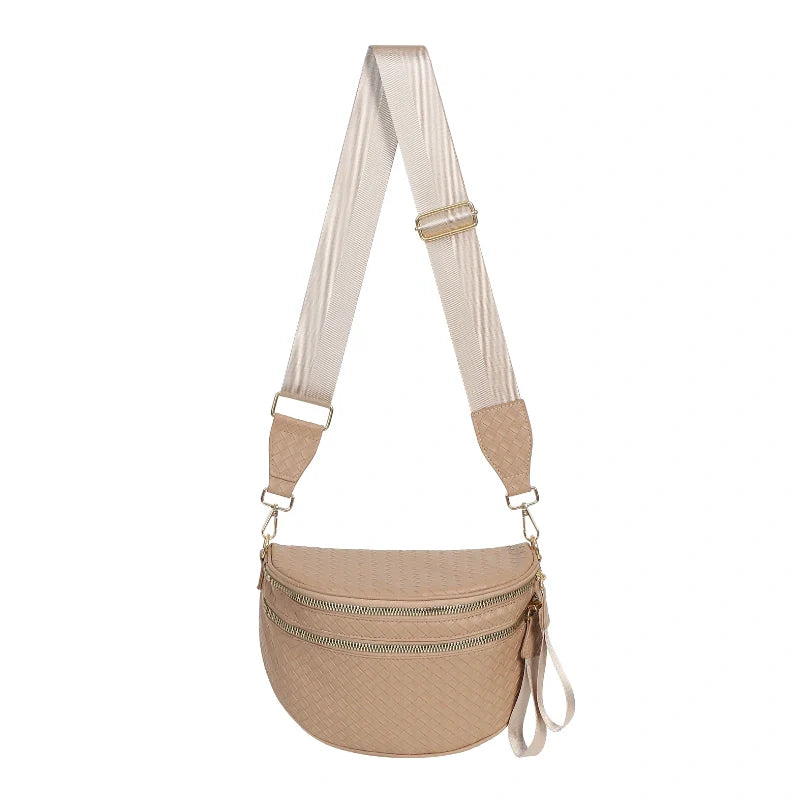 GoFree - Marsupio in Pelle Intrecciata