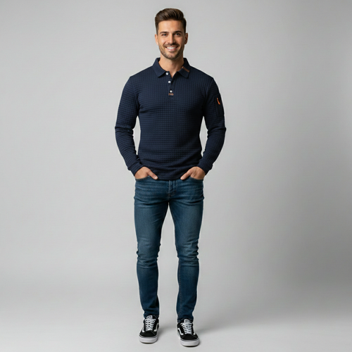 ADRIÁN | SUÉTER DE TEXTURA ACOLCHADA