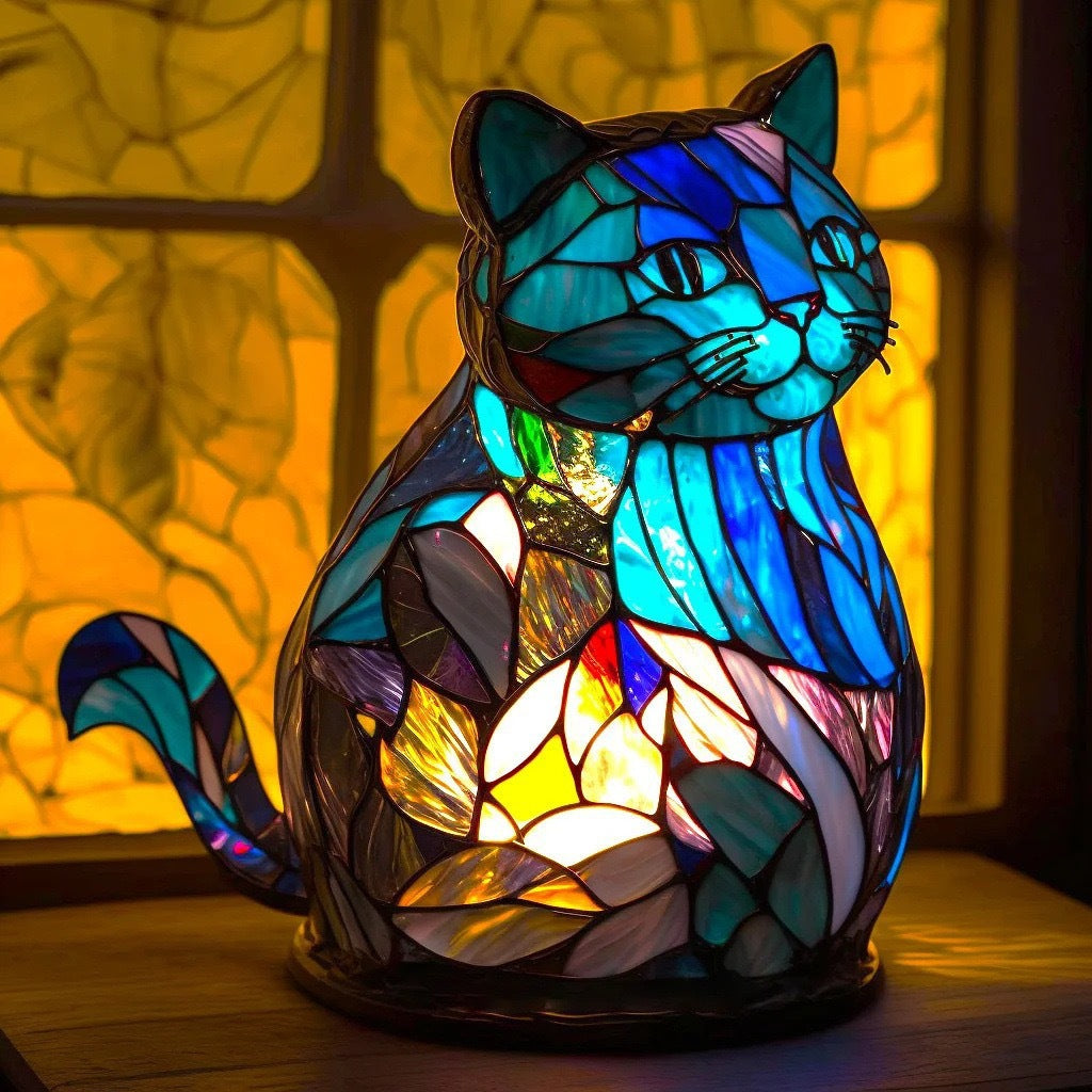 Lampada Gatto Arancione Incantato – Aurea Montiel