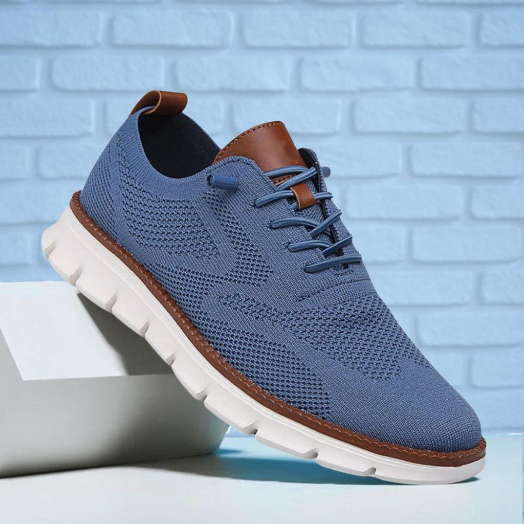 Scarpe Traspiranti Ultracomfort: Azzurro-Bianco
