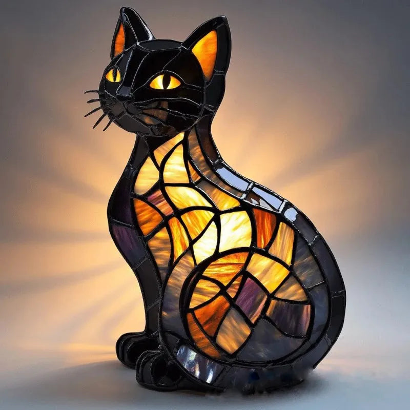 Lampada Gatto Radioso di Mezzanotte – Aurea Montiel