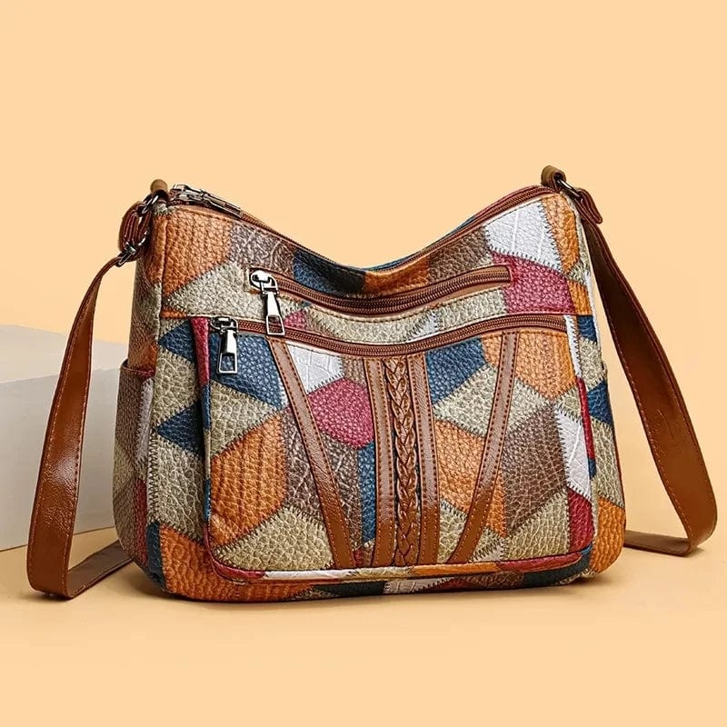 Solara — Borsa a mano artistica patchwork Aurea Montiel