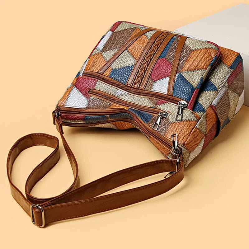 Solara — Borsa a mano artistica patchwork Aurea Montiel