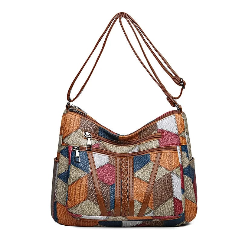 Solara — Borsa a mano artistica patchwork Aurea Montiel