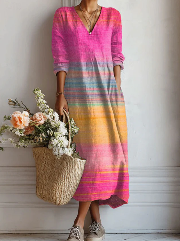 MARIT | VESTIDO FLUIDO MULTICOLOR