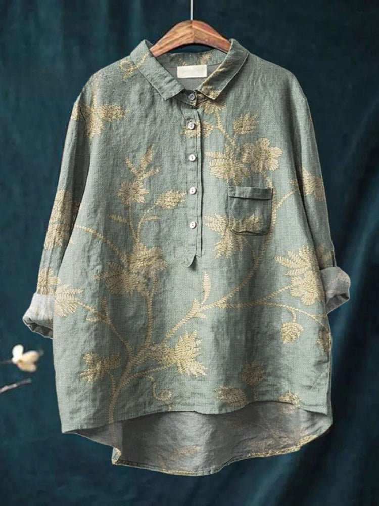 AMAPOLA | CAMISA DE LINO - Aurea Montiel