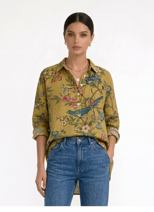 AMAPOLA | CAMISA DE LINO - Aurea Montiel