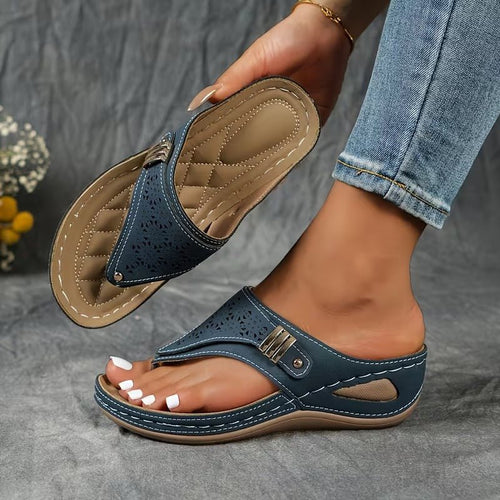 ANTONIA | SANDALIAS DE CUÑAS CÓMODAS - Aurea Montiel