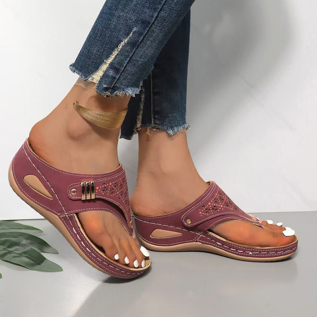 ANTONIA | SANDALIAS DE CUÑAS CÓMODAS - Aurea Montiel