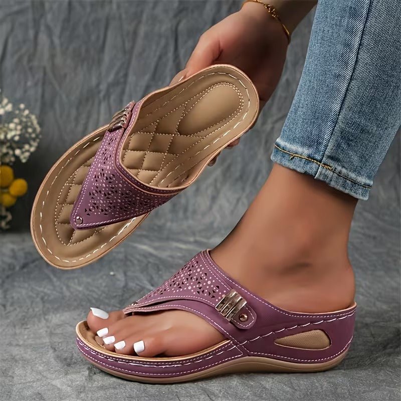 ANTONIA | SANDALIAS DE CUÑAS CÓMODAS - Aurea Montiel