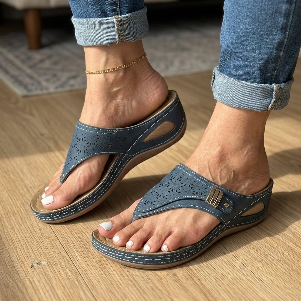 ANTONIA | SANDALIAS DE CUÑAS CÓMODAS - Aurea Montiel