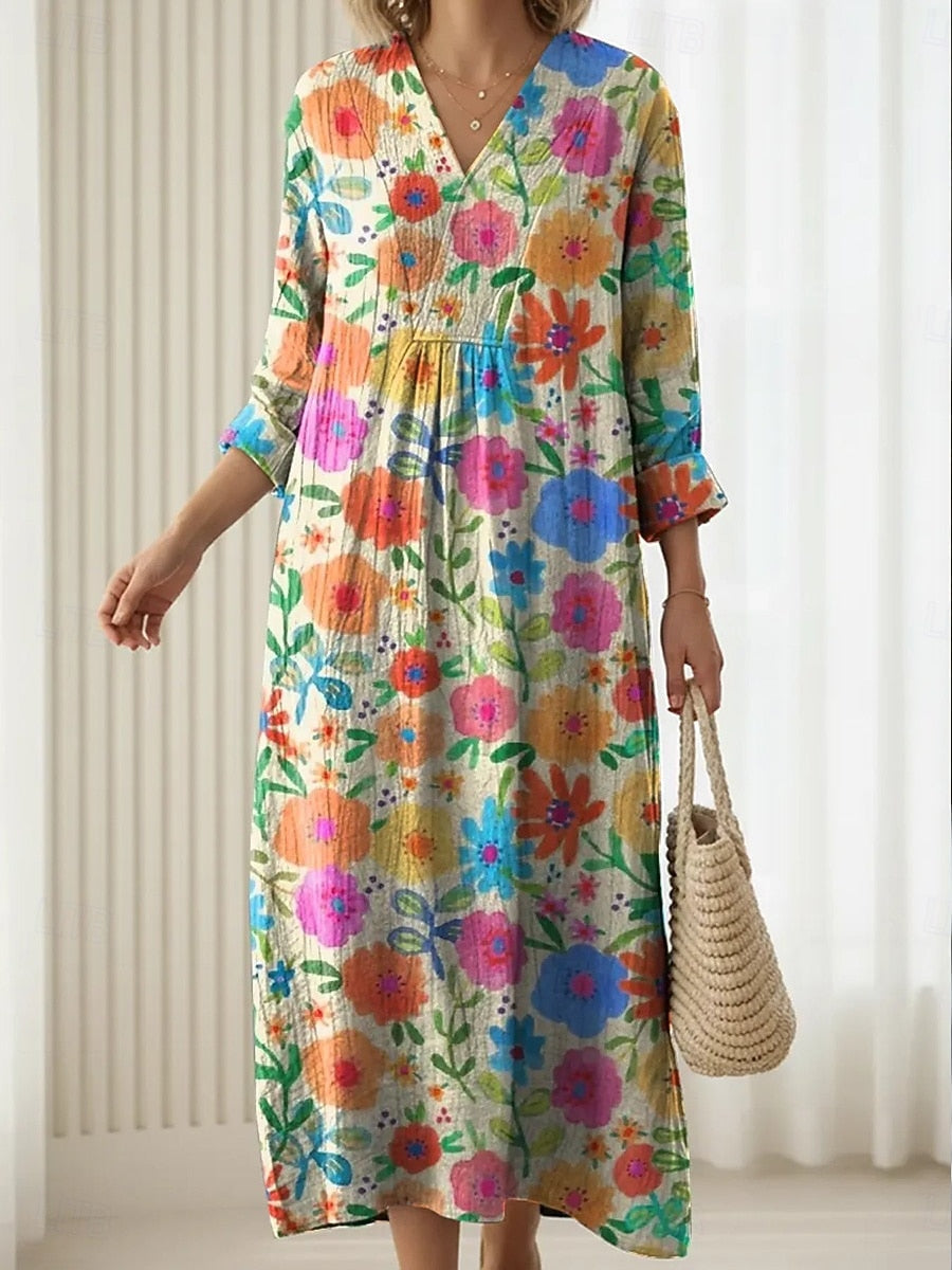 EMA | VESTIDO FLUIDO FLORAL