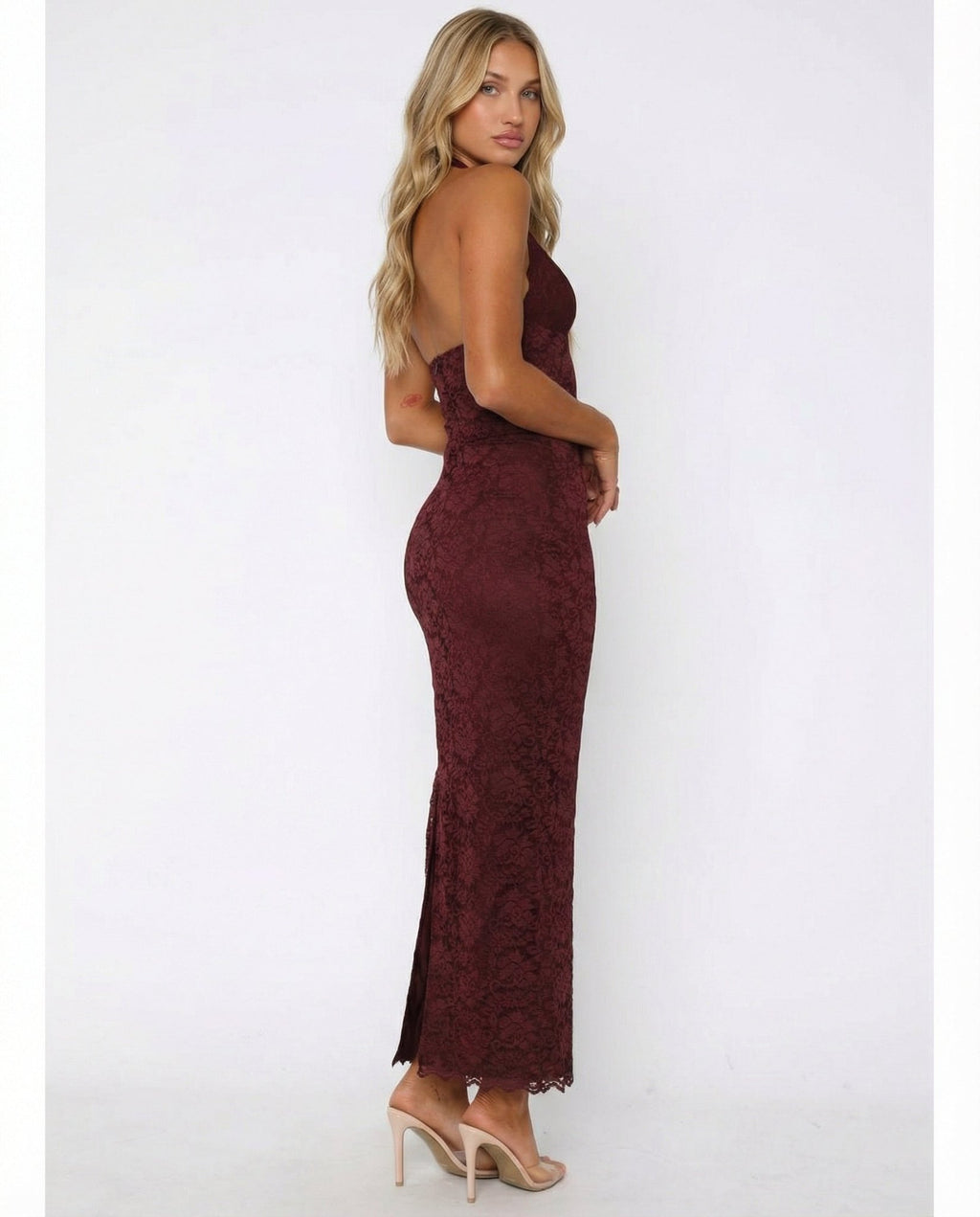 ARIA | VESTIDO MAXI DE ENCAJE - Aurea Montiel