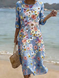 ARTEMIS | VESTIDO MIDI FLORAL - Aurea Montiel