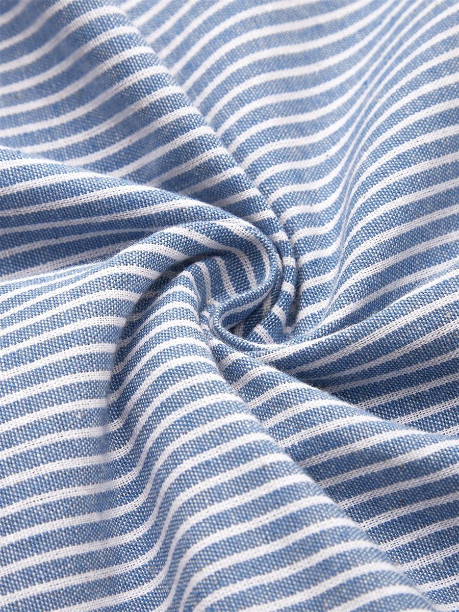 BAYAN | VESTIDO MIDI A RAYAS - Aurea Montiel