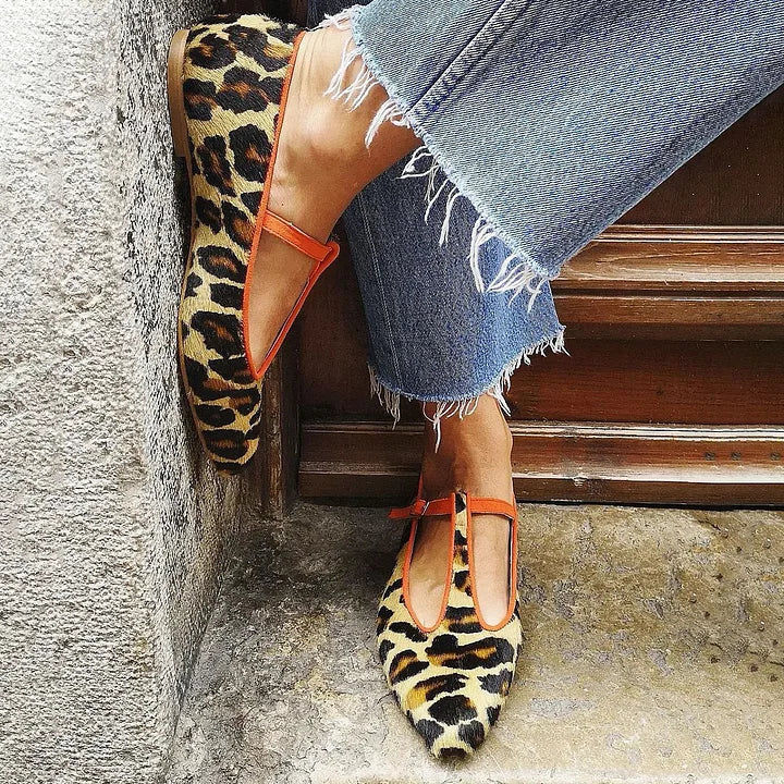 BALLERINE MACULATE CON CINTURINO