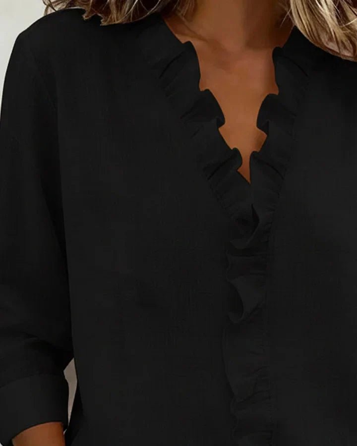 BELLA | BLUSA CON VOLANTES - Aurea Montiel