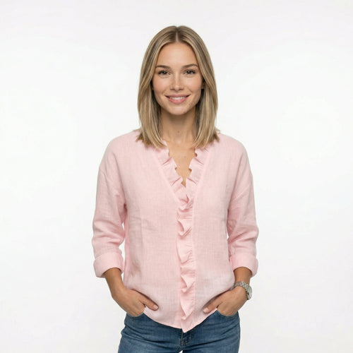 BELLA | BLUSA CON VOLANTES - Aurea Montiel