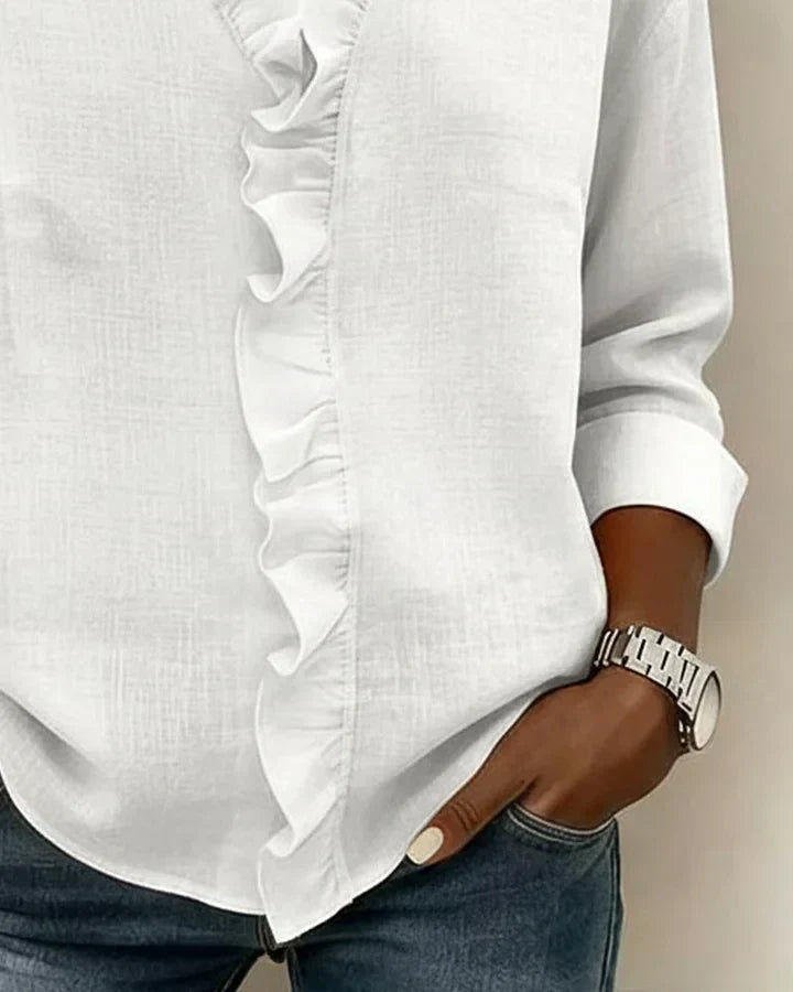 BELLA | BLUSA CON VOLANTES - Aurea Montiel