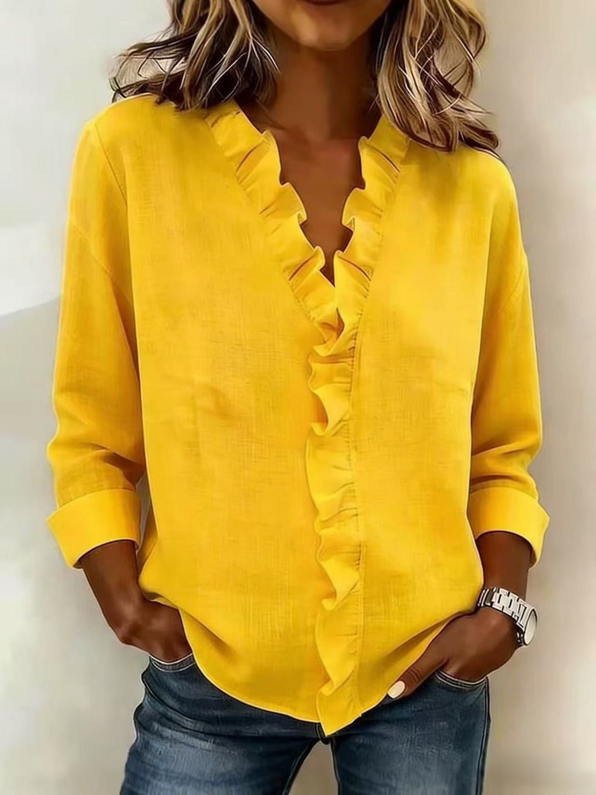BELLA | BLUSA CON VOLANTES - Aurea Montiel