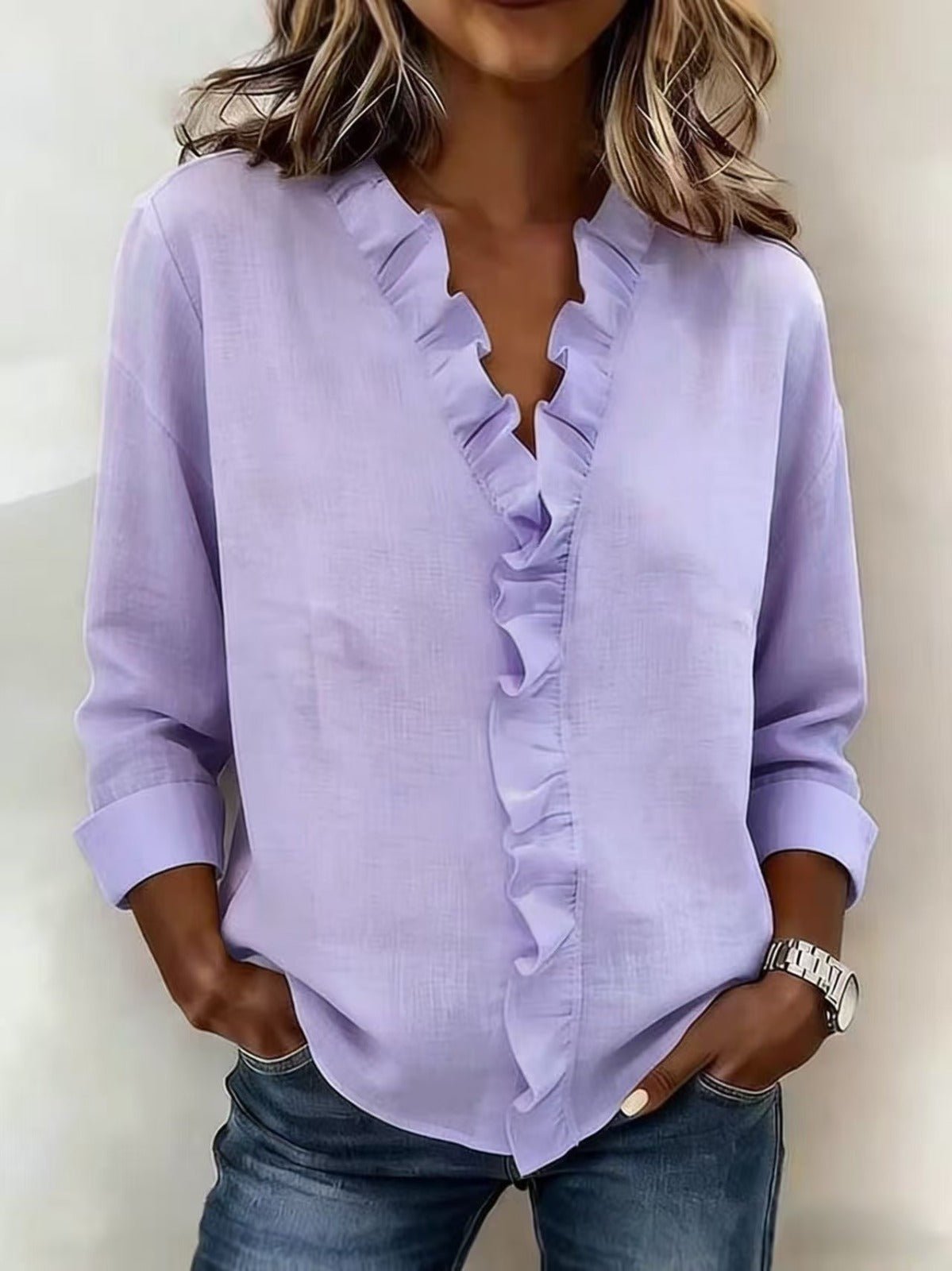 BELLA | BLUSA CON VOLANTES - Aurea Montiel