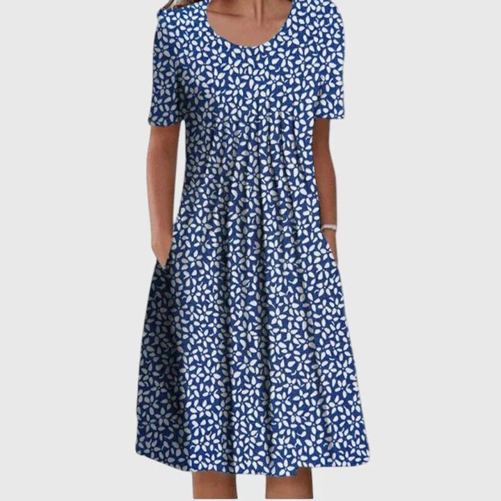 BLANCA | VESTIDO ELEGANTE FLORAL - Aurea Montiel