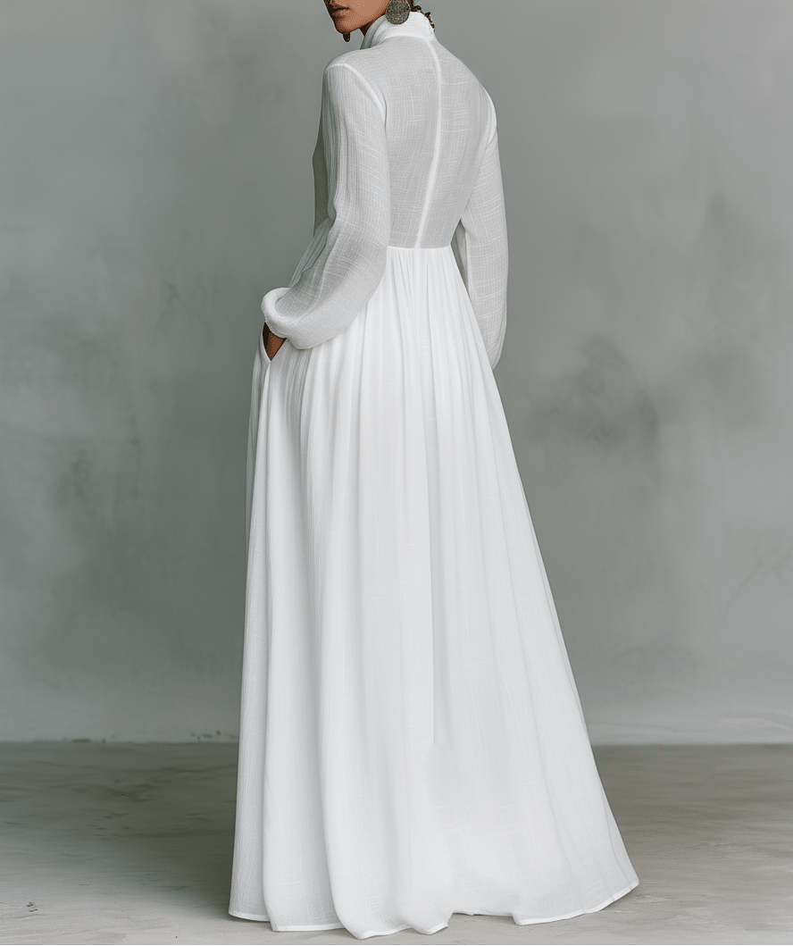 BLANCA | VESTIDO MAXI DE LINO - Aurea Montiel